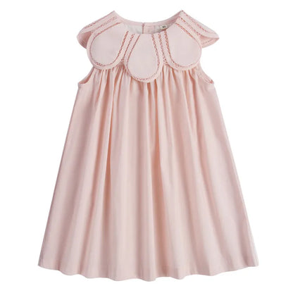 Pink Ruffle Cotton Dress and Romper