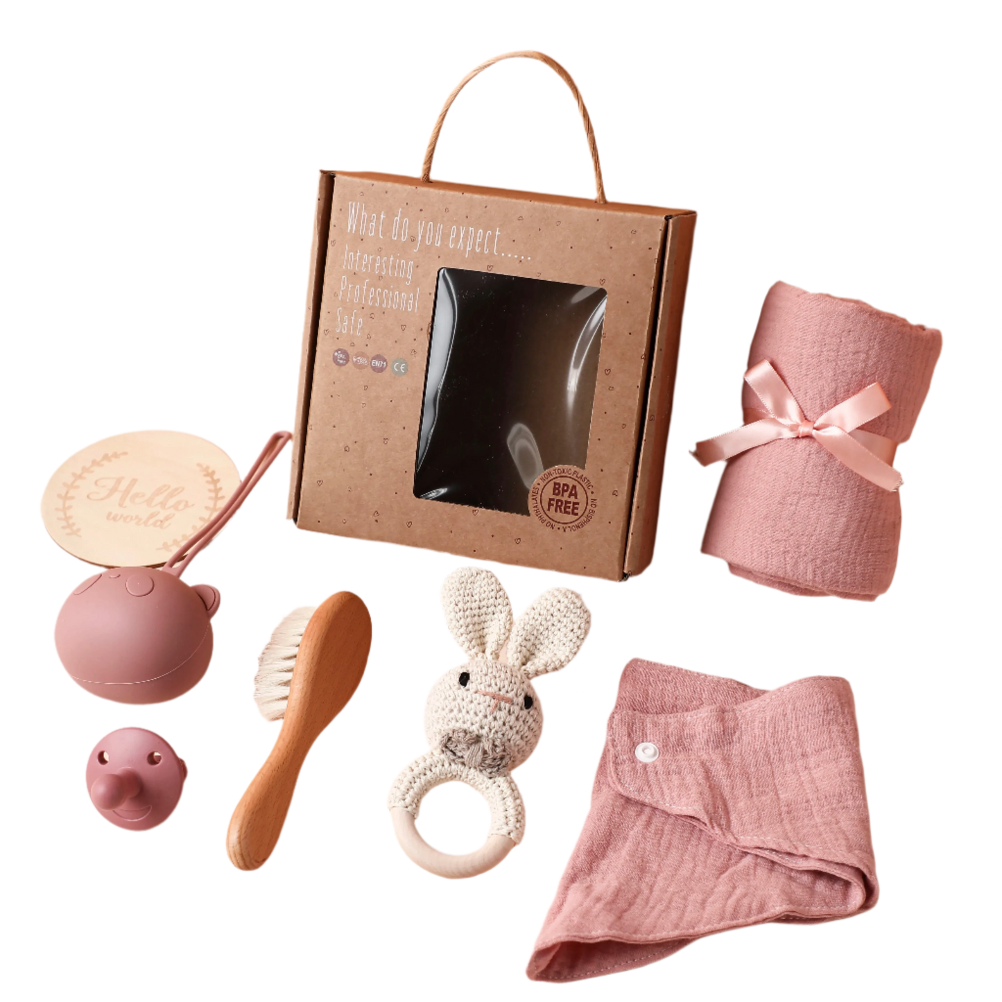 Baby Gift Sets - Pink Rabbit