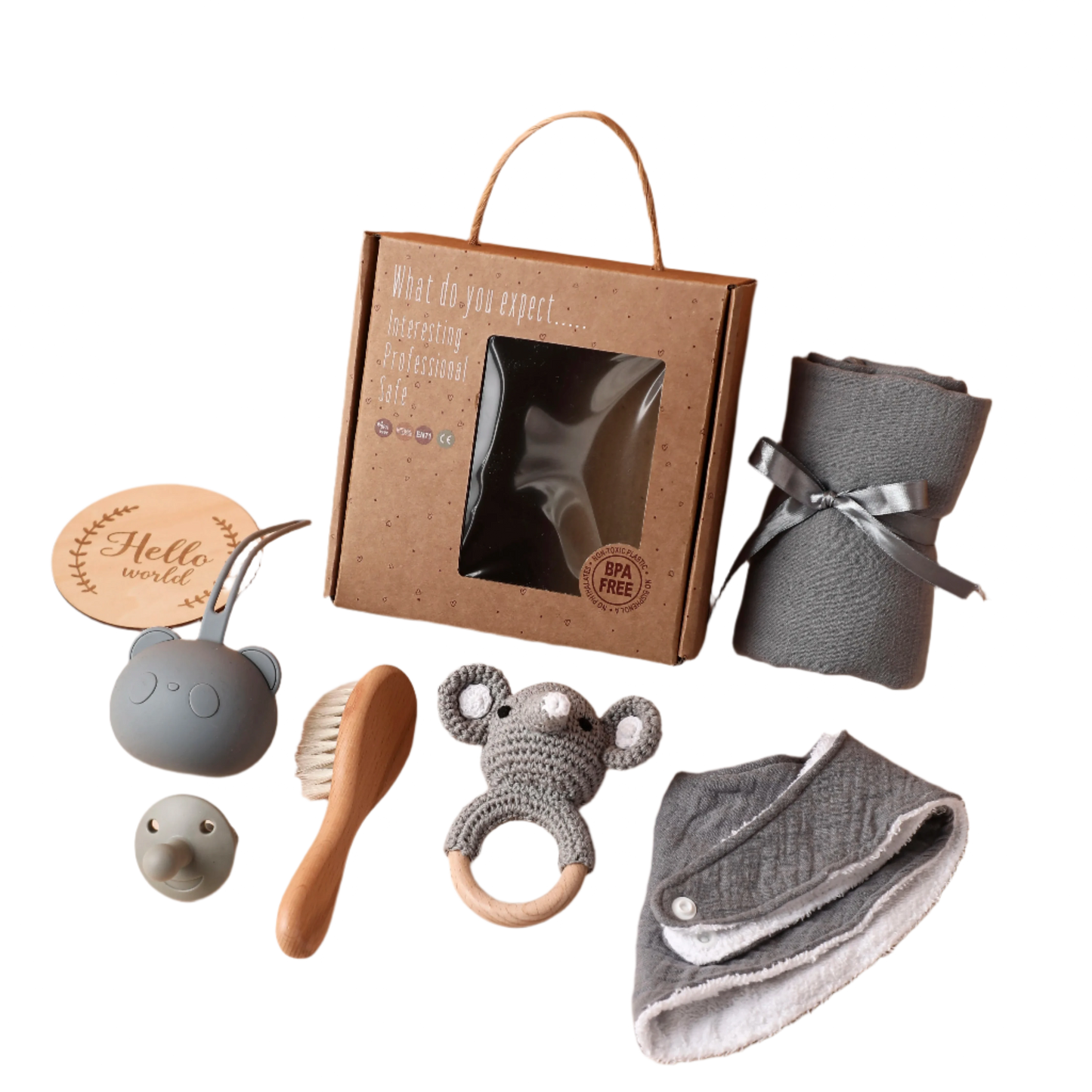 Baby Gift Sets - Elephant Grey