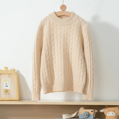 Cashmere knitted pullover sweater unisex