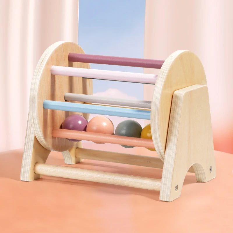 Montessori Wooden Spinning Drum