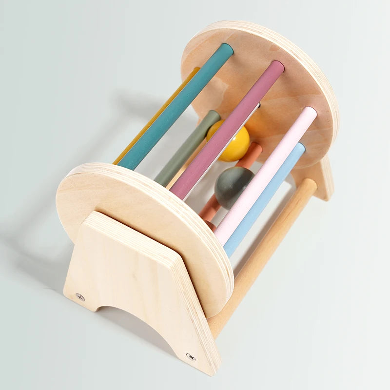 Montessori Wooden Spinning Drum