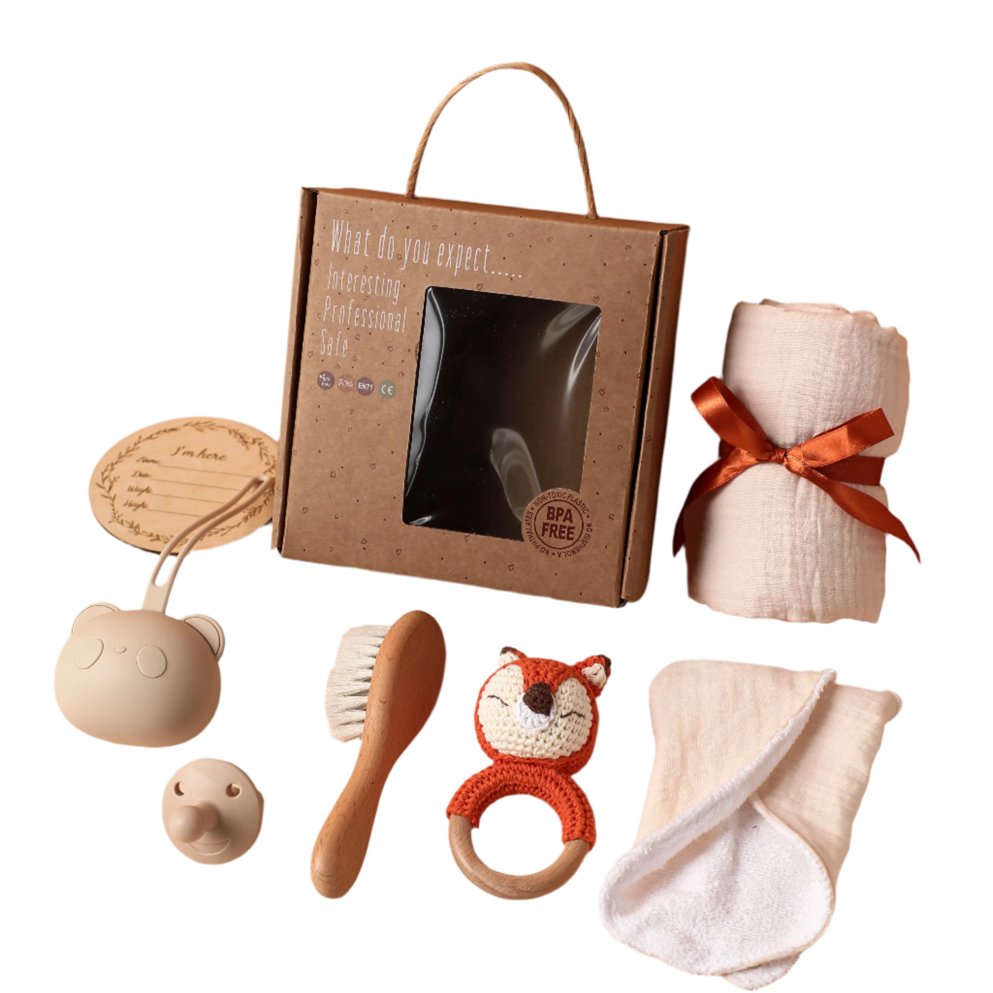 Baby Gift Sets - Fox Orange