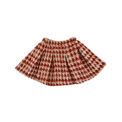 Vintage Plaid Pleated Skirt