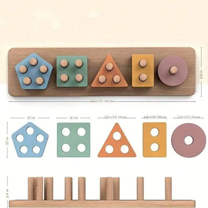 Montessori Wooden Shape Sorter Toy