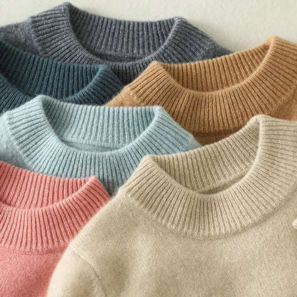 Kids Cashmere Knitted Pullover Sweater