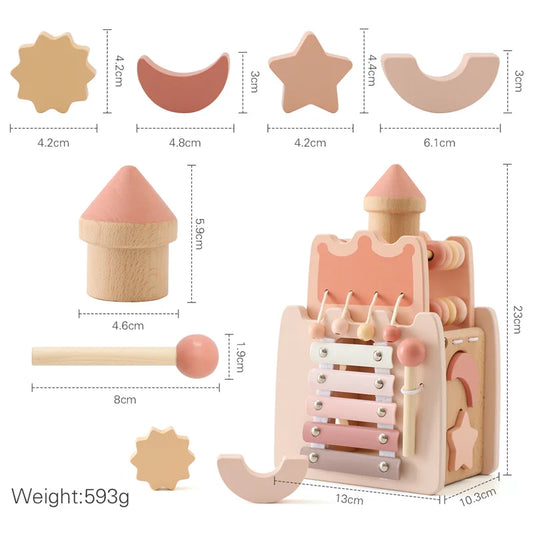 Montessori Wooden Castle Puzzle