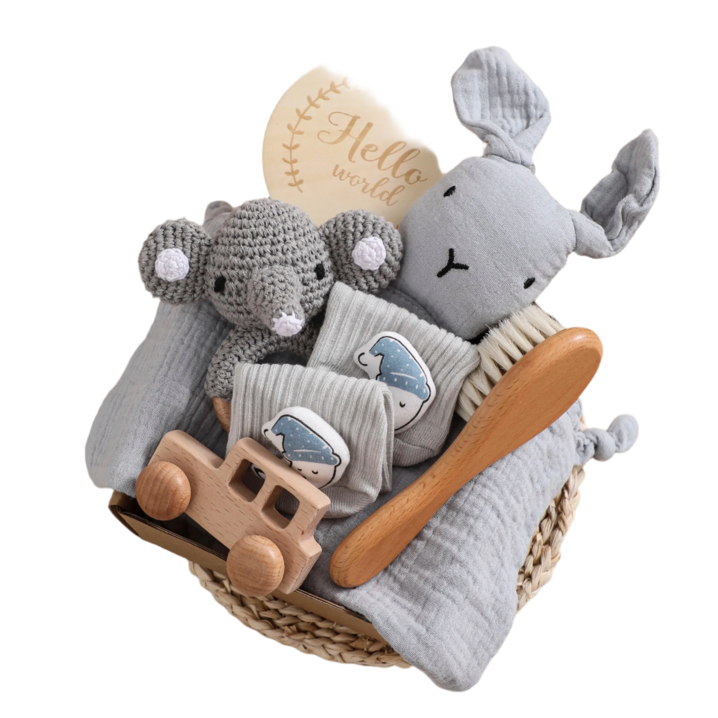 Baby Gift Sets - Rabbit Grey