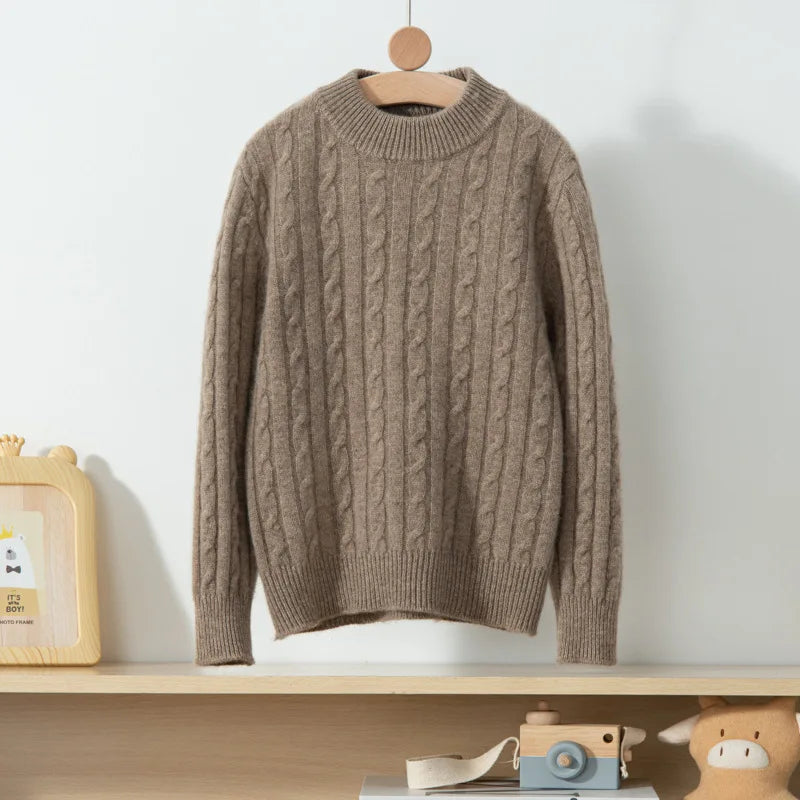 Cashmere knitted pullover sweater unisex