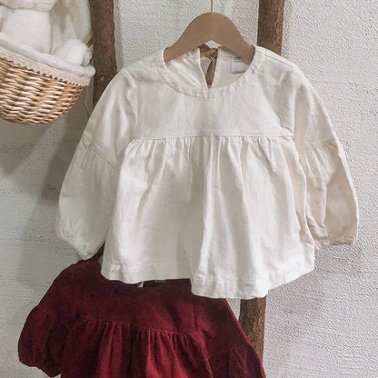 Long Sleeved Corduroy Blouse