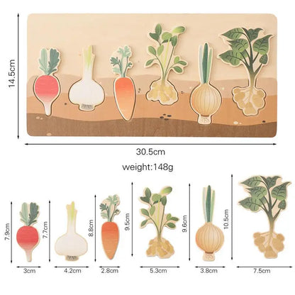 Montessori Wooden Vegetable Puzzle