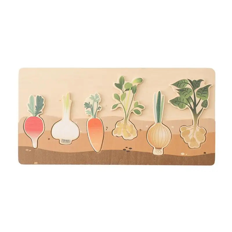 Montessori Wooden Vegetable Puzzle