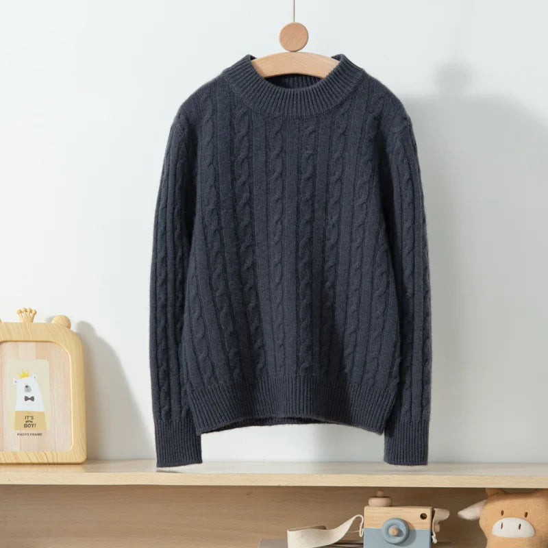 Cashmere knitted pullover sweater unisex