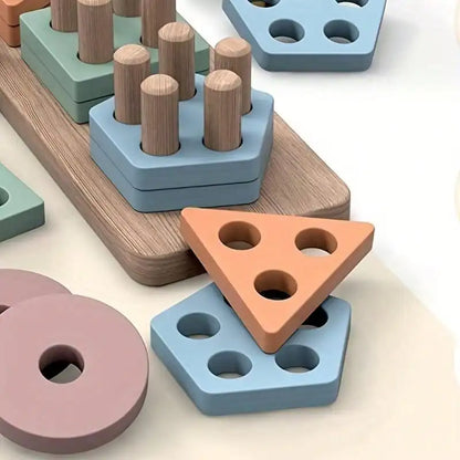 Montessori Wooden Shape Sorter Toy