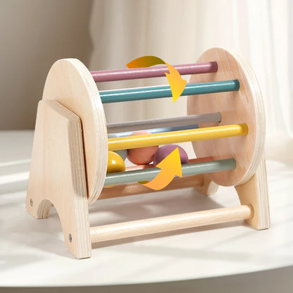 Montessori Wooden Spinning Drum