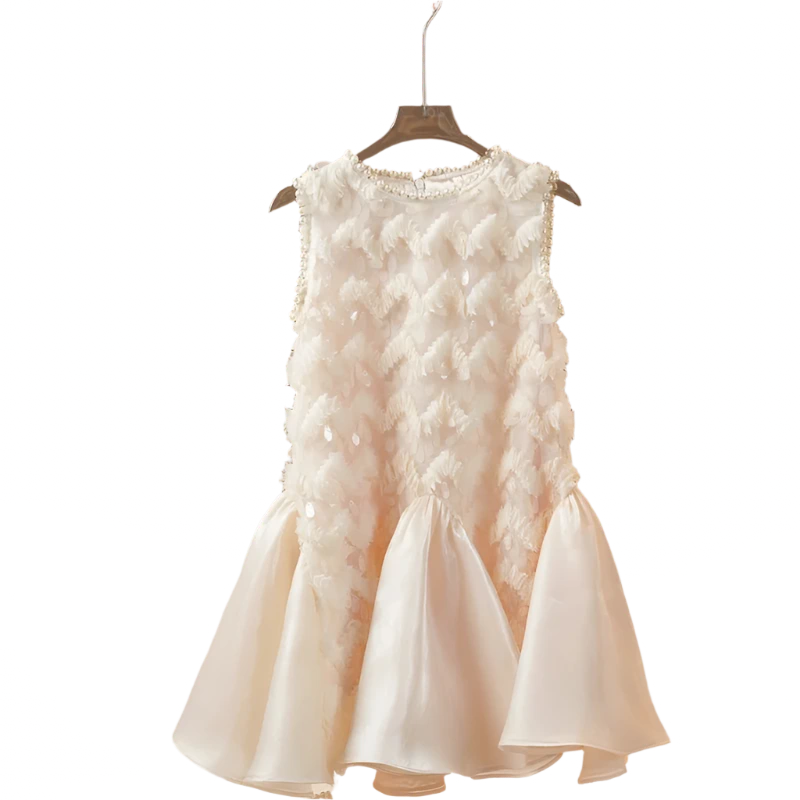 Pearl-Embellished Princess Dress