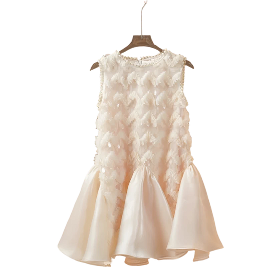 Pearl-Embellished Princess Dress