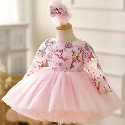 Pink Princess Lace Dress