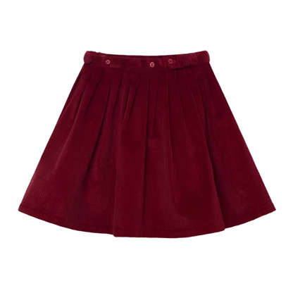 Corduroy Pleated Skirt