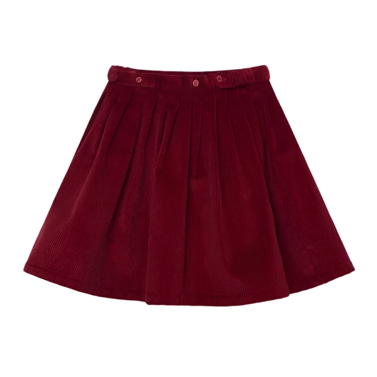 Corduroy Pleated Skirt