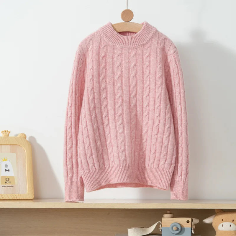 Cashmere knitted pullover sweater unisex