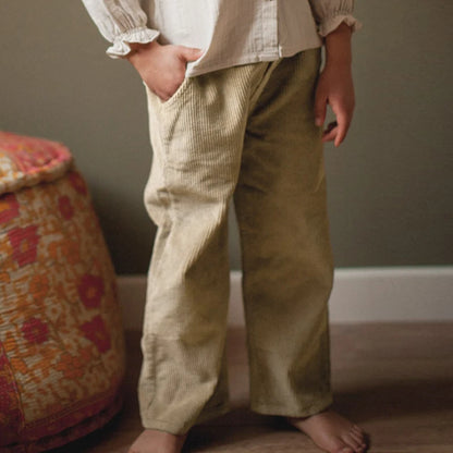 Wide Leg Corduroy Trousers