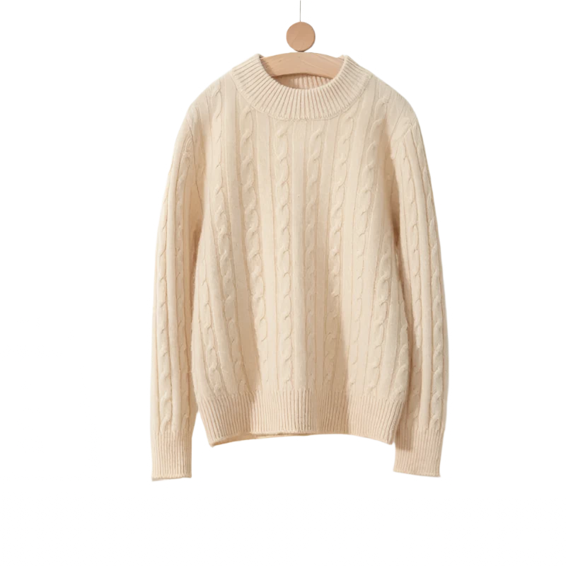 Cashmere knitted pullover sweater unisex