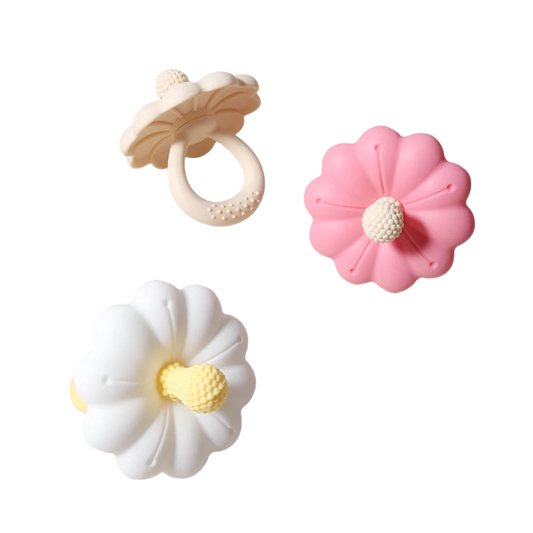 Silicone Flower Teether | Food-Grade Baby Toy