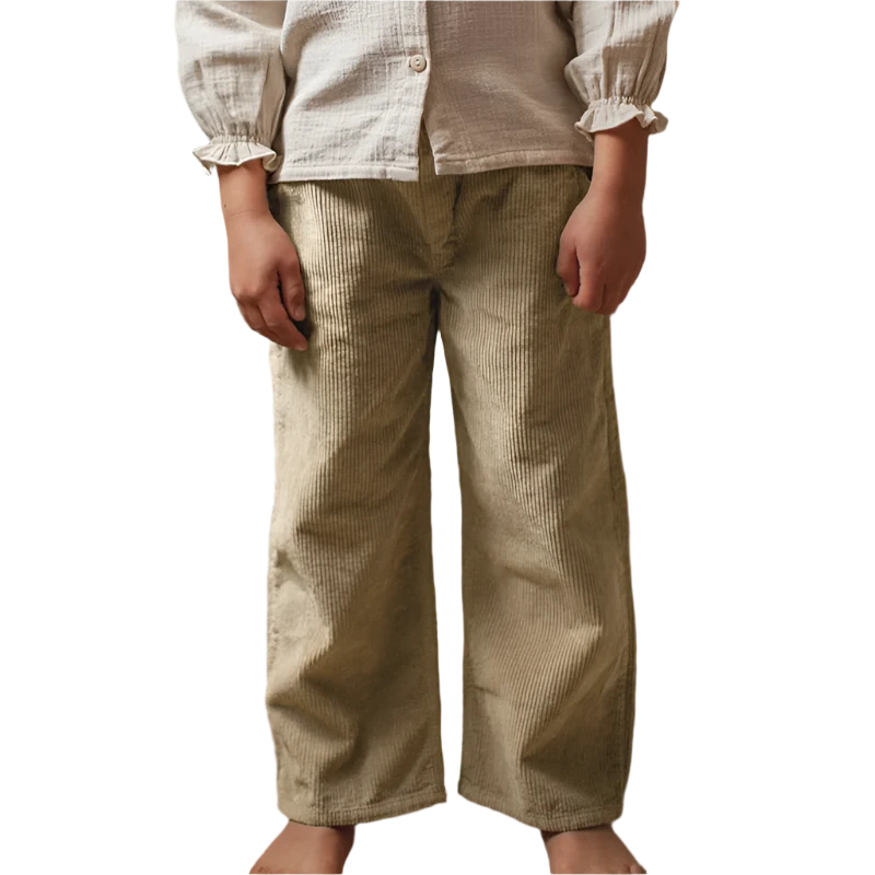 Wide Leg Corduroy Trousers