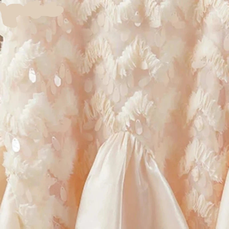 Pearl-Embellished Princess Dress